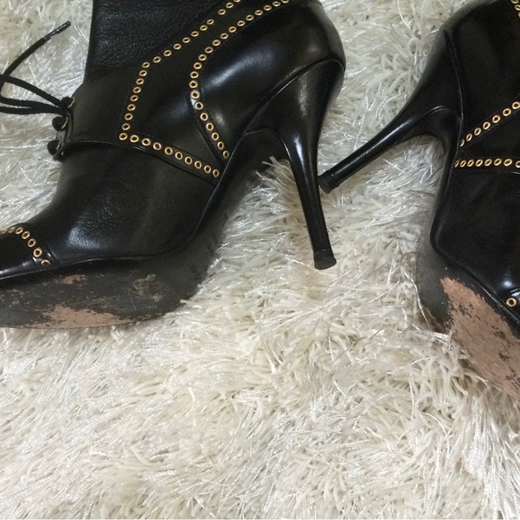 Sergio Rossi (Vero Cuoio) Over the Knee Leather Boots - Picture 8 of 13